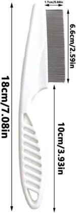 Flea And Tick Comb For Dogs,With Non-slip Handle Dog Brush For Flea - Tick Comb, Cat Grooming Set, Effective Float Hair Remover For Pet - Image 7
