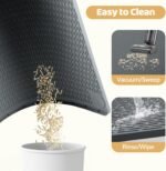 Cat Litter Mat, Extra Large 86.4 x 56cm Silicone Mat Litter Trapping Mat for Scatter Control, Soft on Kitty Paws, Easy to Clean (2 Pack, Dark Gray) - Image 6