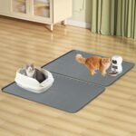 Cat Litter Mat, Extra Large 86.4 x 56cm Silicone Mat Litter Trapping Mat for Scatter Control, Soft on Kitty Paws, Easy to Clean (2 Pack, Dark Gray) - Image 8