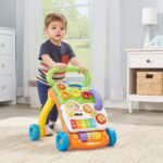 VTech Sit-to-Stand Learning Walker (Frustration Free Packaging - English Version), Orange - Image 5