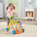 VTech Sit-to-Stand Learning Walker (Frustration Free Packaging - English Version), Orange - Image 8