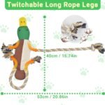 Squeaky Dog Toys, Duck Puppy Toys with Crinkle Paper and Squeaker, Interactive Tug of War Dog Toy for Small, Medium, and Large Breeds - Image 5