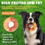 Dog Treats Rawhide Sticks Wrapped with Chicken & Duck,Pet Natural Chew 250+G(4pcs),No Artificial Flavors,Long Lasting Rawhide Rings,Fun Donut-Shaped Treats for Small & Large Dogs - Image 4