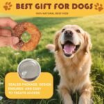 Dog Treats Rawhide Sticks Wrapped with Chicken & Duck,Pet Natural Chew 250+G(4pcs),No Artificial Flavors,Long Lasting Rawhide Rings,Fun Donut-Shaped Treats for Small & Large Dogs - Image 5