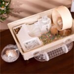 Hamster Cages Hamster cage Portable Convenient Double-Layer with Variety of Accessories(Orange) - Image 7