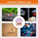 Ceramic Fish Tank Decor, Cute Mushroom House Aquarium Decorations, Betta Tank Accessory Ornament for Small Fish Goldfish Shrimp (Purple) - Image 6