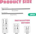 2Pcs Cat Teaser Wand Soft Silicone Cat Wand Toy 31.5" Mouse Tail Design Interactive Stick Toy with Bell Wands Exerciser - Image 4