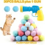 31Pcs Interactive Cat Toys Set, Cat Fetch Toy Gun with 30 Stuffed Plush Balls for Bored Indoor Adult Cats, Kitten Kitty Toys Pet Supplies Accessories, Funny Launcher & Cute Cat Gifts - Image 3