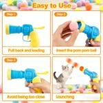 31Pcs Interactive Cat Toys Set, Cat Fetch Toy Gun with 30 Stuffed Plush Balls for Bored Indoor Adult Cats, Kitten Kitty Toys Pet Supplies Accessories, Funny Launcher & Cute Cat Gifts - Image 4