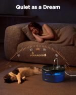 Cat Water Fountain for Cats Indoor: 2.4L Cat Fountains for Drinking - Quiet Pet Water Dispenser - Automatic Pet Watering Bowls for Cats - Black Kitten Waterer Supplies - for Small/Medium Animals - Image 5