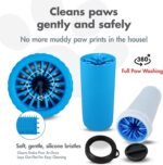 Dexas Lidded MudBuster Portable Dog Paw Cleaner, Pro Blue, Large with Lid - Image 3