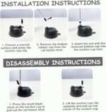 Suction Cup Cat Toy 35in Flexible Steel Cat Wand with Stand & DIY Refill Head 2-in-1 Hands-Free & Handheld Fun Teaser Toy for Indoor Home Teaser Wand - Image 3