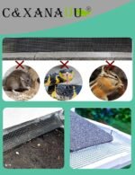 C&Xanadu 11.81INX19.69FT Rodent Wire Mesh Sheet,Welded Steel Mesh Panels,Hot Dip Galvanised Wire Netting Fence Mesh-Stop & Prevent Rat & Mouse Through. - Image 7