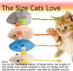8 Catnip Toys to Captivate Your Cat. Cat Mouse Toy with a Tail for Bad Breath Reduction. JODBOI Teeth-Cleaning Cat Chew Toys, Ideal for Kittens and Their Friends, Cat Toys for Indoor Cats - Image 4