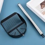 Stainless Steel Cat Litter Scoop, Long Handle Deep Shovel with Sifter, Pet Waste Scooper for Clumping Litter, Garden Soil Sand Sieve, Beach Toy, Black - Image 6