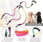 3 Way Dog Leash, 75 Inch Dog Leash Detachable 360 Swivel No Tangle with Soft Padded Handle for Small/Medium Dogs PT048 - Image 5