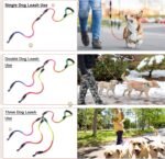 3 Way Dog Leash, 75 Inch Dog Leash Detachable 360 Swivel No Tangle with Soft Padded Handle for Small/Medium Dogs PT048 - Image 6