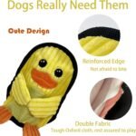 Squeaky Dog Toys 3 Pack, Soft and Tough Dog Plushes, No Stuffed Toy Sets, Durable Pet Chew Toys for Small, Medium and Large Dogs Interact and Reduce Boredom - Image 4
