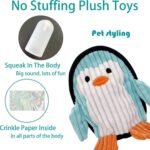 Squeaky Dog Toys 3 Pack, Soft and Tough Dog Plushes, No Stuffed Toy Sets, Durable Pet Chew Toys for Small, Medium and Large Dogs Interact and Reduce Boredom - Image 6