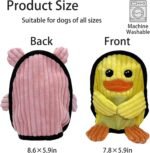 Squeaky Dog Toys 3 Pack, Soft and Tough Dog Plushes, No Stuffed Toy Sets, Durable Pet Chew Toys for Small, Medium and Large Dogs Interact and Reduce Boredom - Image 8