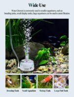UPETTOOLS Mini Aquarium Sponge Filter, Small Fish Tank Filter Submersible Fish Filter Built-in Air Bubble Stone and Bio Balls for Fish Tanks up to 5 Gallon (Air Pump Not Included) - Image 7