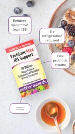 Webber Naturals Probiotic Max IBS Support, 30 Billion Active Cells, 5 Probiotic Strains, 45 Capsules, Helps Reduce Symptoms of Irritable Bowel Syndrome, Vegetarian - Image 11