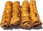 Beef Cheek Rolls Dog CHEW Treat - *(Beef Basted 4 PACK/12 INCH)* - Rawhide Free - Super Thick - All Natural - Long Lasting Dog CHEW - Beef Cheek Rolls - *Natural Color May Vary - Image 3