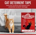 Ronton Cat Scratch Furniture Protector – Double Sided - Anti Cats Scratching Sticky Tape - No-Residue for Couch, Doors & Walls - 10 Sheets - XL 17" L 12" W Furniture Protectors – Clear Training Tape - Image 3