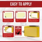 Ronton Cat Scratch Furniture Protector – Double Sided - Anti Cats Scratching Sticky Tape - No-Residue for Couch, Doors & Walls - 10 Sheets - XL 17" L 12" W Furniture Protectors – Clear Training Tape - Image 4