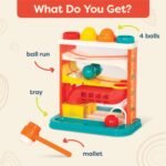 B. Toys – Whacky Ball – Pounding Toy – 4 Colorful Balls & Hammer – Pound & Play – Developmental & Educational Toy for Toddlers, Kids – 12+ Months - Image 6