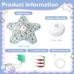 Interactive Cat Toys for Indoor, Electric Automatic Hide and Seek Cats Toy with Sound Effects for Cats Adult Kitten, 2026 New USB Rechargeable Cat Toy (with 5 * Sticks) - Image 3