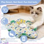 Interactive Cat Toys for Indoor, Electric Automatic Hide and Seek Cats Toy with Sound Effects for Cats Adult Kitten, 2026 New USB Rechargeable Cat Toy (with 5 * Sticks) - Image 8