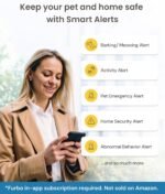 Furbo Mini 360° [Subscription Required] New 2K QHD Pet Camera - Unlock w/Paid Plan: Dog & Cat Safety Alerts, Rotating Treat Toss w/ 2-Way Speaker Smart Cam (Low Risk, 3mo Min. Cancel Anytime) - Image 4