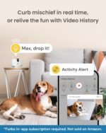 Furbo Mini 360° [Subscription Required] New 2K QHD Pet Camera - Unlock w/Paid Plan: Dog & Cat Safety Alerts, Rotating Treat Toss w/ 2-Way Speaker Smart Cam (Low Risk, 3mo Min. Cancel Anytime) - Image 10