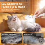 Cat Steam Brush for Dogs & Cats – 3-in-1 Pet Deshedding Tool for Long & Short Haired Pets - Image 3