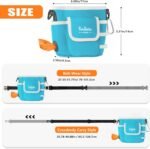 Dog Treat Pouch with Quick-Release Magnetic Closure, 3-Way Wear Treat Bags, 900D Waterproof Fabric, 4 Storage Spaces, Treat Pouch for Pet Training Walking (Blue) - Image 7