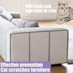 CHUANGSEED Anti Cat Scratch Tape 4" x 30Yds Cat Training Tape, 100% Clear Double Sided Cat Scratch Deterrent Tape, Furniture Protector for Sofa, Carpet, Doors,Cat Scratch Protector - Image 4