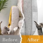 CHUANGSEED Anti Cat Scratch Tape 4" x 30Yds Cat Training Tape, 100% Clear Double Sided Cat Scratch Deterrent Tape, Furniture Protector for Sofa, Carpet, Doors,Cat Scratch Protector - Image 5