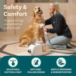 PetCove 8-in-1 Dog Grooming Kit - Professional Dog Clippers & Deshedding Brush - Low-Noise 60dB Pet Vacuum & Hair Dryer - Grooming Vacuum Kit for Cats & Dogs - Removes & Styles Pet Hair - Image 4