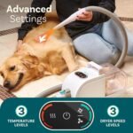 PetCove 8-in-1 Dog Grooming Kit - Professional Dog Clippers & Deshedding Brush - Low-Noise 60dB Pet Vacuum & Hair Dryer - Grooming Vacuum Kit for Cats & Dogs - Removes & Styles Pet Hair - Image 8