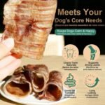 6 Inch Beef Trachea Dog Chews (6pcs - 8oz)-Trachea Dog Treats,Digestible and Safe Chews for Dogs - Natural High Protein for Medium & Large Dogs,Teeth Grinding & Cleaning, Supports Dental Health - Image 3