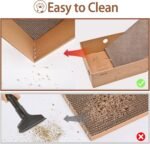 LIFLIX Cardboard Cat Scratcher with 2 Boxes, 6PCS Reversible Scratch Pads in Large Scratching Box, 43L * 34W * 15H cm - Image 7