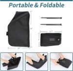 PETSFIT Portable Cat Litter Box - Removable and Washable 2-Layer Leak-Proof Lining, Scratch-Resistant Fabric with Sturdy Support Frame (Solid Black（with lid）, 43 cm Lx33 cm Wx33 cm H) - Image 8