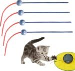4Pcs Cat Wand Replacement Toys for Interactive Motorized Kitten Toy, Plastic Cat Wand Toy Refill Indoor Kitten Play & Exercise - Image 3