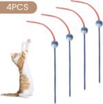 4Pcs Cat Wand Replacement Toys for Interactive Motorized Kitten Toy, Plastic Cat Wand Toy Refill Indoor Kitten Play & Exercise - Image 6