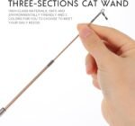 jojofuny 3pcs DIY Cat Teaser Sticks Indoor Cat Toys Three-Section Glass Fiber Wand for Kitten Interactive Random Color - Image 3