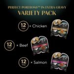 Sheba Gravy Indulgence Perfect Portions Adult Wet Cat Food Chicken & Beef & Salmon Entrée in Extra Gravy Variety Pack, (36) 75g Trays - Image 4