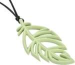 Chew Necklaces for Sensory Kids Adults Boys Girls,Fidget Chewing Necklace Toy,Soft Elastic Silicone Necklace BPA-Free.Fruit Green - Image 4