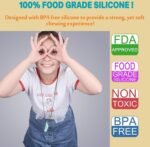 Chew Necklaces for Sensory Kids Adults Boys Girls,Fidget Chewing Necklace Toy,Soft Elastic Silicone Necklace BPA-Free.Fruit Green - Image 5