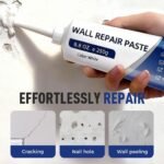 Drywall Patch Repair Kit with Scraper,White Spackle Wall Repair Paste,2026 New Wall Mending Agent Wall Repair Agent Tile Gap Filler for Holes & Cracks Nail Holes, Dents & Small Damage. (2) - Image 4